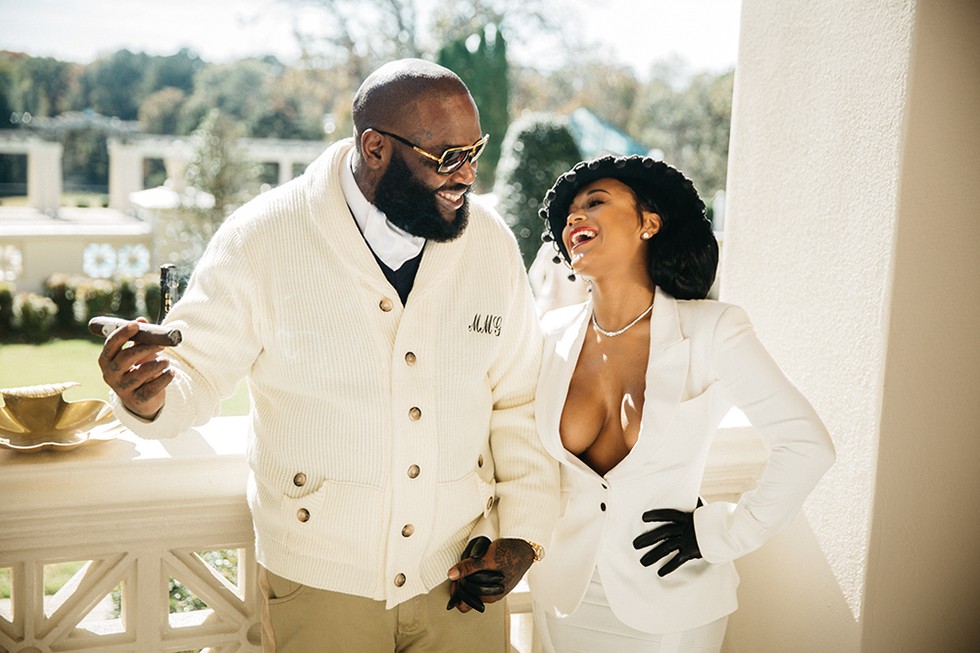 Rick Ross and Lira 'Galore' Mercer channel a Lord and Lady of the...
